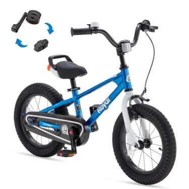 Imagem de Royalbaby EZ Bicicleta infantil infantil, equilíbrio de roda de 30,5 cm e bicicleta a pedal para iniciantes, meninos e meninas de 3 a 4 anos, fácil de aprender a andar de bicicleta, 30,5 cm com freio