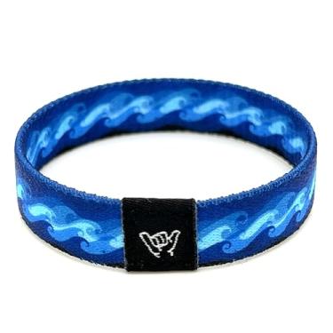 Imagem de Hang Loose Bands Pulseira de praia de surfista para homens, mulheres e adolescentes - Pulseiras confortáveis de verão - Pulseira reversível Boho - Acessórios ajustáveis para festivais e pulseira de