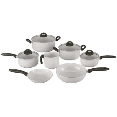 Imagem de Jogo de Panelas Brinox Suprema REV. Ceramico 7PCS - 7244/101  Vanilla