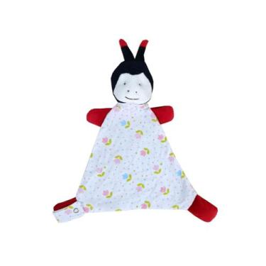 Imagem de Naninha Bebê Cheirinho Porta Chupeta com guizo e prendedor de chupeta 