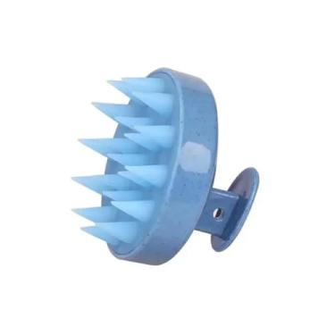 Imagem de Escova de xampu macia Cabeça de massagem Pente de massagem de plástico Escova de massagem limpa o couro cabeludo completamente Massagem do couro cabeludo Fácil pente de banho de silicone (08)