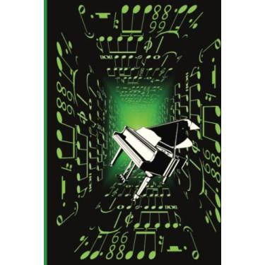 Imagem de Cool Piano Notebook, Cool Piano Journal, Cool 3D Cover, Blank Lined Pages, College-Rule, Great Notebook For Pianist, Great Gift for Boy or Girl Pianist, Great Gift for Music Teacher: Hardcover, 6x9