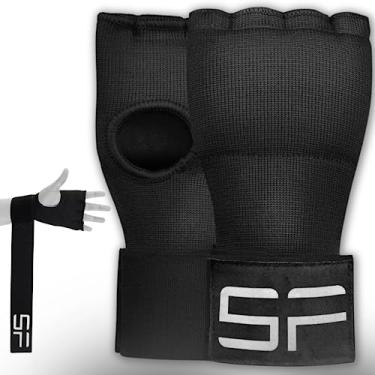 Imagem de Shadowfit® Luvas internas de boxe de gel para treinamento: Par de envoltórios de pulso e mão para homens e mulheres - Equipamento de perfuração de kickboxing MMA, equipamento doméstico, boxe e fitness
