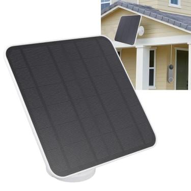 Imagem de Carregador de Painel Solar de 12w para Câmeras Alimentador de Aves, Câmera XL Spotlight e Dispositivos de Segurança-carregador Solar USB C Com Cabo de Carregamento de 9,8 Pés