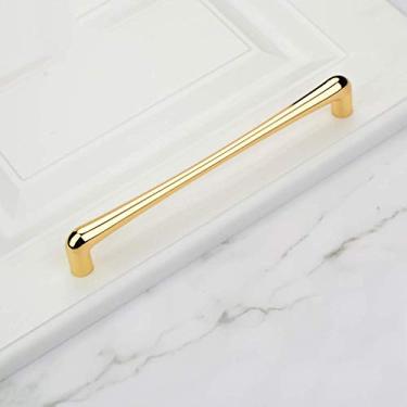 Imagem de Puxador de porta de armário simples moderno, puxador de armário de bar de cozinha em forma de gota, puxadores de gaveta de hardware de armário de móveis de liga de zinco para banheiro, ouro brilhante,