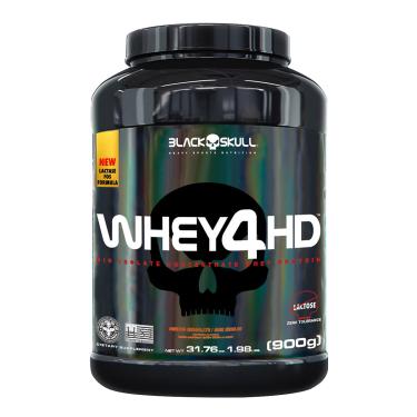 Imagem de Whey 4HD (Com Lactase) - 900g - Black Skull Whey 4HD Lactase Chocolate 900g