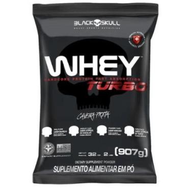 Imagem de Whey Turbo 907g Refil Black Skull, Chocolate, 907g