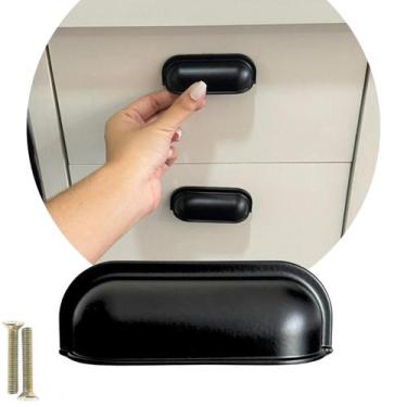 Imagem de 6 Puxador de Gaveta, Armários, Móveis Modelo Concha Colonial - Compras