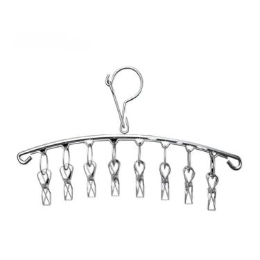 Imagem de Varal 40 Prendedores Para Roupa Intima Para Calcinha Meia Cueca Reforçado inox 20 Prendedores(Varal com 8 clipes)