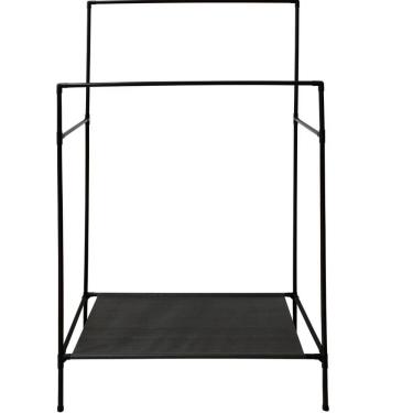 Imagem de Arara Dupla Roupa Cabideiro Guarda Sapateira Prateleira