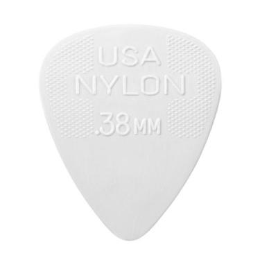 Imagem de Palheta Dunlop Nylon Standard 38mm Branca
