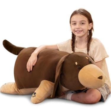 Imagem de Almofada de pelúcia Tezituor Giant Dachshund 90 cm de bicho de pelúcia