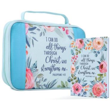 Imagem de Capas bíblicas Faithful Hers para mulheres, conjunto de 2 estojos bíbl