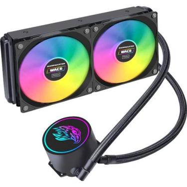 Imagem de WaterCooler K-mex WAC6 240mm Preto Intel/AMD Led Multicolor