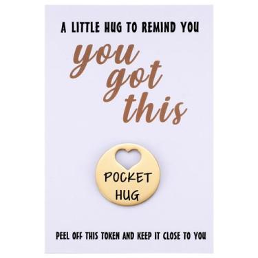 Imagem de Cartão comemorativo MIXJOY You Got This Pocket Hug Token Gold