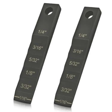 Imagem de Espaçador de tubo pequeno 2130, cunha escalonada, (3/10.2 cm x 10.2 cm), cunhas de encaixe de tubos, cunha de degrau adequada para soldagem de espaçamento de tubos, 2 peças