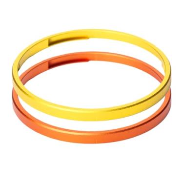 Imagem de Tampa de anel de decoração de lente de câmera de metal GR4 para Ricoh GR IV substitui acessórios de câmera Ricoh GN-3 Ring Cap (laranja + amarelo)