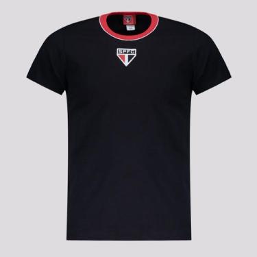 Imagem de Camisa São Paulo Bora Preta - Braziline, GG