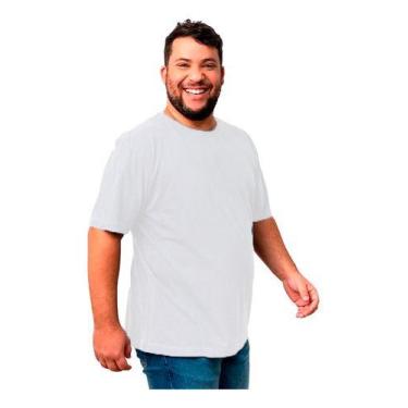 Imagem de Camiseta Básica Branca Plus Size Kessler, G2