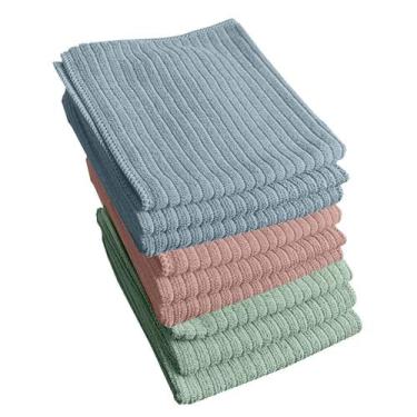 Imagem de Kit 9 Pano Limpeza Magico Microfibra Absorve 30x30 Pra Jg4 - IDEALIZA