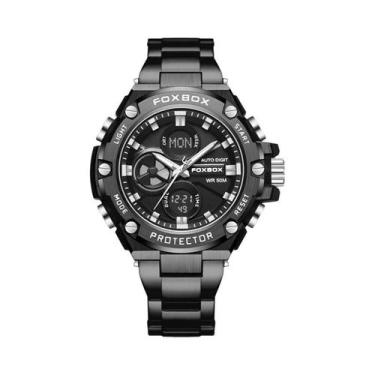 Imagem de Relógio Masculino De Luxo À Prova d'Água Militar De Aço Quartz LIGE Mo