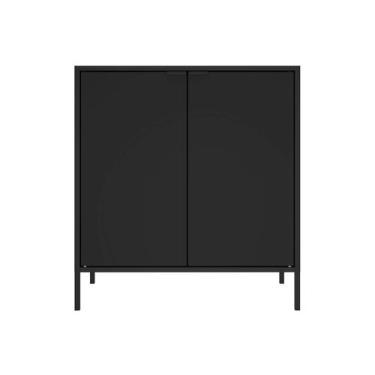 Imagem de Balcão Alto Multiúso Itatiaia Smart - 2 Portas - Preto Matte