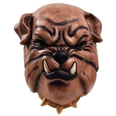 Imagem de Máscara, fantasia de carnaval de Halloween, pug marrom de látex para a