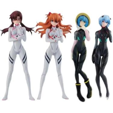 Imagem de Coleção de brinquedos de figuras de anime 4 peças Ayanami Reis Asuka 1