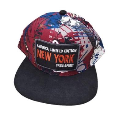 Imagem de Boné de beisebol New Yorks Anime Snapback Hat Algodão Preto - yiweisai