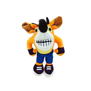 Imagem de Boneca de brinquedo de pelúcia Crash Bandicoot, anime de 33 cm para cr