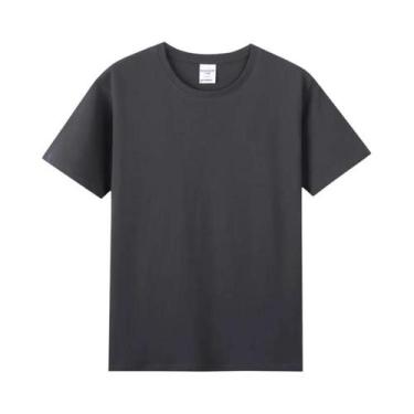 Imagem de Camisetas De Algodão Masculinas De Verão Com Manga Curta, Tecido Macio