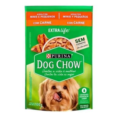 Imagem de Sachê Purina Dog Chow Extra Life Cães Adultos Carne 100g