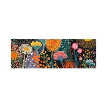 Imagem de Pintura Em Tela De Exposição De Flores Yayoi Kusama Arte De Parede Par