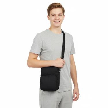 Imagem de Shoulder Bag Tiracolo Unissex Oxford Premium Reforçada Preta DLui Casu