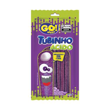 Imagem de BALA TUBINHO GO JELLY UVA ACIDO 70G