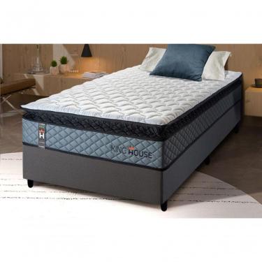 Imagem de Cama Box Espuma Chicago Solteirão 96x203 Cinza King House