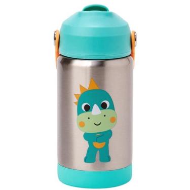 Imagem de Copo Termico Dinossauro 360ml Camada Dupla com Canudo - Buba