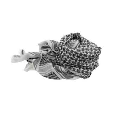 Imagem de Cachecol Keffiyeh Shemagh de Algodão - Unissex, À Prova de Vento, para