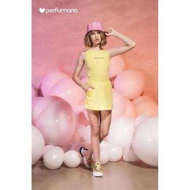 Imagem de Saia Short Moletom Color Perfumaria Amarelo, 16