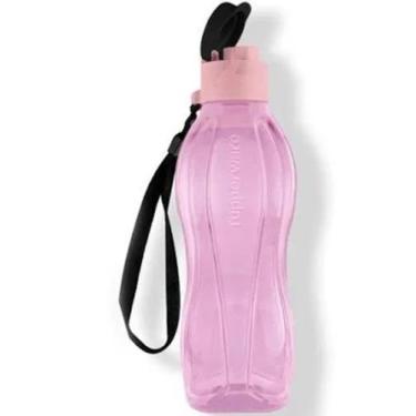 Imagem de Tupperware garrafa de água eco tupperr 500 ml com cordinha, Rosa bebê 