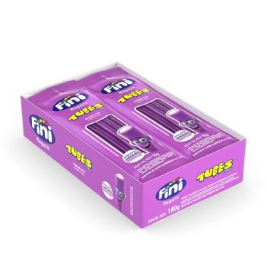 Imagem de Mini Bala de Gelatina Uva Doce 15g 12 Unidades Fini Regaliz