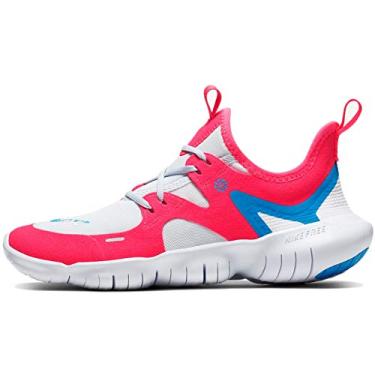 Imagem de Nike Free Rn 5.0 Jdsi (gs) Unissex Cj7203-600, Red Orbit/Blue Hero-football Grey-white, 4 Big Kid