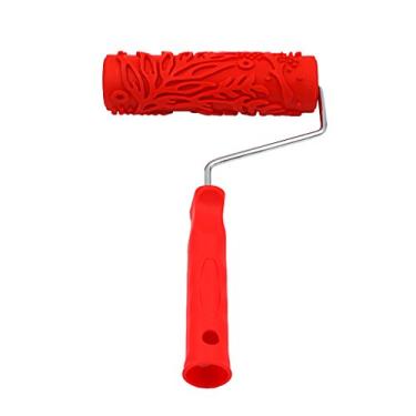 Imagem de Baoblaze Rolo de Pintura em Relevo com Aplicador, Luva de Escova para Decoração de Parede de Sala de Escritório Doméstico - J, Tamanho real