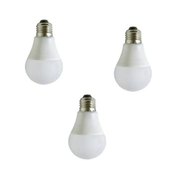 Imagem de 3X Lâmpada De Led Poptem Bulbo Branco Frio 6500K 9W Bivolt