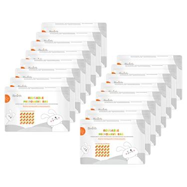 Imagem de Tingpai S5005 Sacos de de micro s reutilizáveis Sacos de a vapor pa mamadei s Bomba de mama Mo edores Chupetas Copos de treinamento, 16 pcs Sacos e total 320 usos