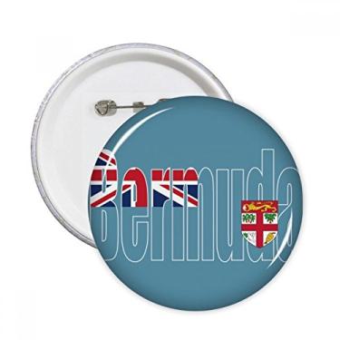 Imagem de Bermudas, nome da bandeira do país, alfinetes redondos, emblema de botão, decoração, acessório, 5
