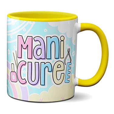 Imagem de Caneca Manicure Pedicure Profissional Unha Presente Criativo (Amarela)