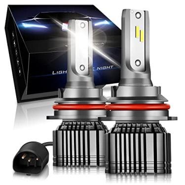 Imagem de NUVISION LIGHTING Par 9004 HB1 10000 Lumens 60W LED Farol Alto/Baixo Feixe Lâmpada de neblina Conversão HID Kit com ventilador (NVL-CFS-9004)