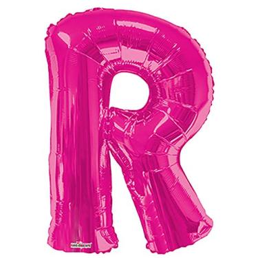 Imagem de Balão Metalizado Supershape Letra R Rosa Pack Regina Rosa
