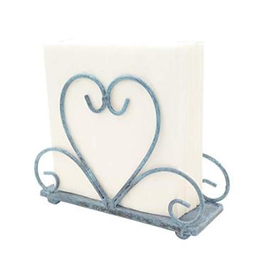 Imagem de Suporte de guardanapo de mesa de metal para dispensador de lenços independente., Turquoise, One Size